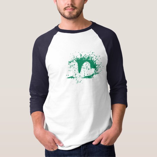 男性へ袖のヴィンテージのSt patricks dayの長いワイシャツ Tシャツ (正面)