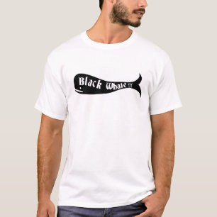 男性へ黒いクジラIIIのティー Tシャツ