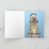 男性またはパパのおもしろいな誕生日 カード (内部)