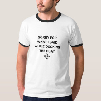 男性または女性用のボーティング・ユーモアTシャツ Tシャツ