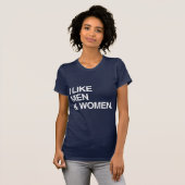男性も女性も好きです Tシャツ (正面フル)
