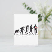 男性アコーディオン選手セーラーの進化 ポストカード (スタンド正面)