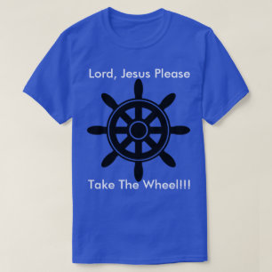 男性イエス・キリストは車輪のTシャツを取ります Tシャツ