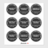 男性インフルエンザブレイブアワーパーソナライズされたド シール (シート)