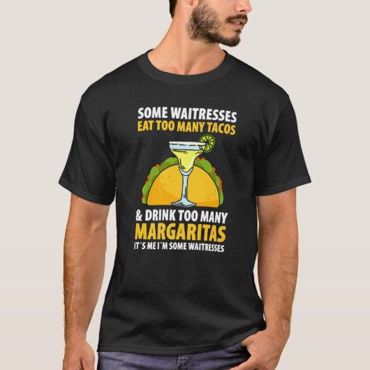 男性ウェイター ウェイトレス サーバー 飲食業で働く 1 Tシャツ (正面)