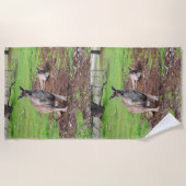 男性オーストラリアのカンガルー、ビーチタオル ビーチタオル (正面)