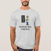 男性カイロプラクターまたは脊椎外科医のTシャツ Tシャツ (正面)