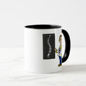 男性カイロプラクターまたは脊椎外科医マグ マグカップ (正面右)