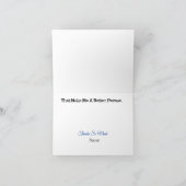 男性カイロプラクターマッサージ用グリーティングカード カード (内部)