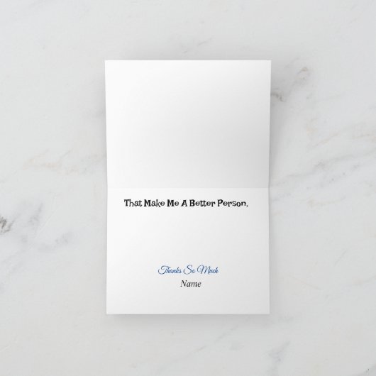 男性カイロプラクターマッサージ用グリーティングカード カード (内部)