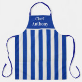 男性カスタムストライプの エプロン (正面)