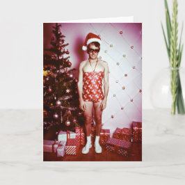 男性クリスマスズパンツカード カード