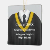 男性グラードガウンブラックアンド金ゴールドオーナメント セラミックオーナメント (左)