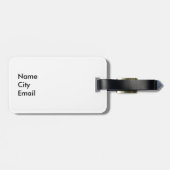 男性コアラのパーソナライズ ラゲッジタグ (裏面横)