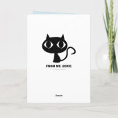 男性コスプレイヤー感傷的誕生日 カード (裏面)