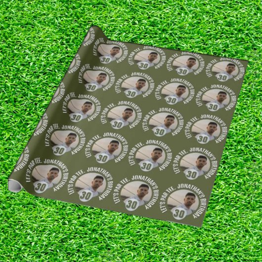 男性ゴルフをテーマにした包装紙 ラッピングペーパー