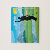 男性ゴルファーデザインジグソーパズル ジグソーパズル (縦)