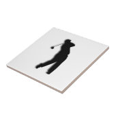 男性ゴルファー セラミック タイル (側面)