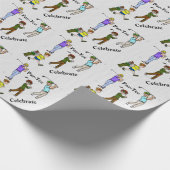 男性ゴルファーPar-Teeラッピング紙 ラッピングペーパー (角)