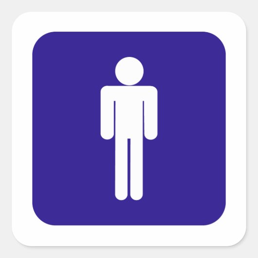 男性サイン スクエアシール (正面)