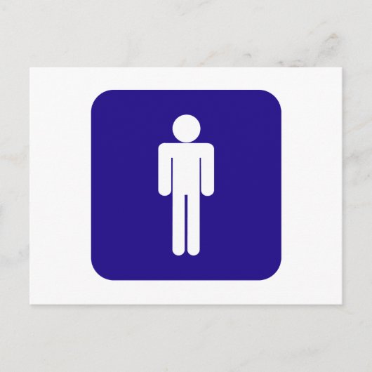 男性サイン ポストカード (正面)