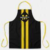 男性シェフのモノグラムと名前 エプロン (正面)