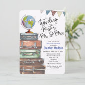 男性シャワー男性のブライダルシャワー招待 招待状 (スタンド正面)