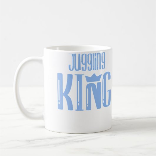 男性ジャグリングキング コーヒーマグカップ (左)