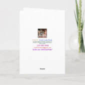 男性スクールバスドライバーサンキューカード カード (裏面)