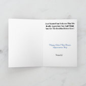 男性スクールバスドライバーサンキューカード サンキューカード (内部)