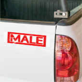 男性スタンプ バンパーステッカー (トラック上)