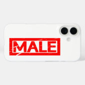 男性スタンプ Case-Mate iPhoneケース (裏面 (横))
