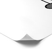 男性スティックフィギュアゴルファー ポスター (角)