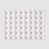 男性スティックフィギュアテニス選手 薄葉紙 (正面)