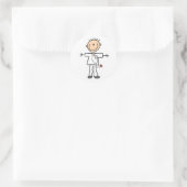 男性スティックフィギュアナース ラウンドシール (バッグ)