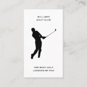 男性スポーツコーチゴルフプロインストラクターソーシャルメディア 名刺 (正面)