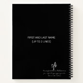 男性ダンサー認識度I パーソナライズされた ノートブック (裏面)