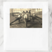 男性ダンサー1930年代 長方形シール (バッグ)