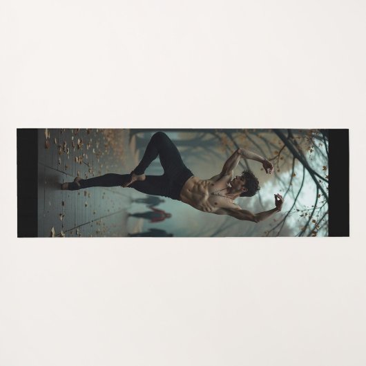 男性ダンサー ヨガマット