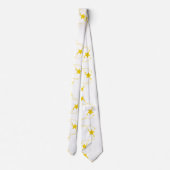男性デザイナータイズイエロースターズ ネクタイ (裏面)