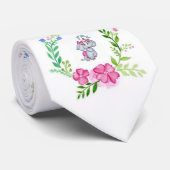 男性デザイナーフローラ象 ネクタイ (ロール)