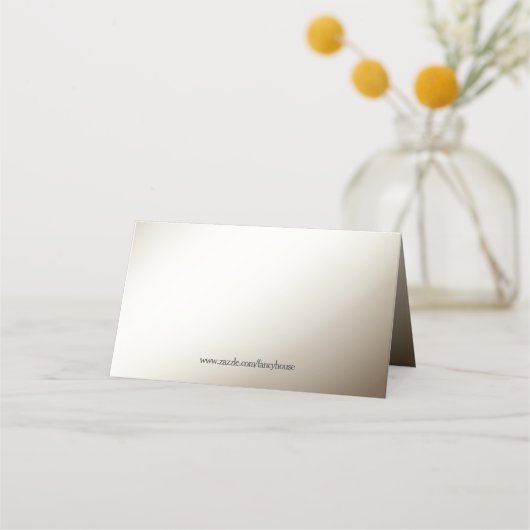 男性トップハットカネスタップダンサー座席表 プレイスカード (裏面)