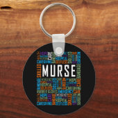 男性ナースマンナースムース国際的ナースデイ キーホルダー (正面)
