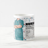 男性ナース栄養パーソナライズされたコーヒーマグ コーヒーマグカップ (中央)