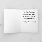 男性ナース赤毛グリーティングカーカスタマイズド: カード (内部)