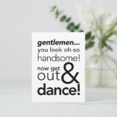 男性バスルーム記号.jg ポストカード (スタンド正面)