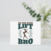 男性バレエダンサーもBroを持ち上げる ポストカード (スタンド正面)