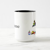 男性パティシシェフ名マグカップ マグカップ (中央)