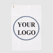 男性パーソナライズされたギフトゴルファーカスタマイズロゴ ゴルフタオル (正面)