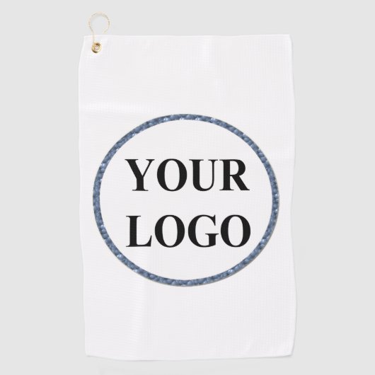 男性パーソナライズされたギフトゴルファーカスタマイズロゴ ゴルフタオル (正面)